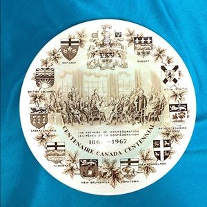 Vintage Canada Centennial Plate